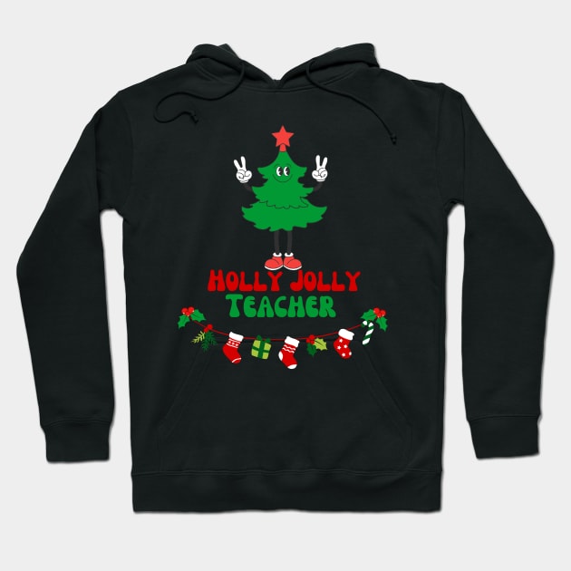 Christmas teacher Hoodie by Daisy Blue Designs